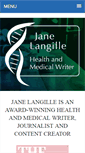 Mobile Screenshot of janelangille.com